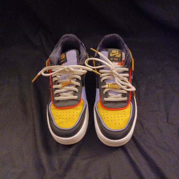 Nike Air Force 1 Shadow Sisters Dark Sulfur Sneaker Shoe Women's Size 7 - Picture 2 of 11